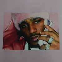 Camron Pink Mink Printed Hoodie In Pink