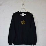 Cash Rules Everything Embroidered Sweatshirt In Black