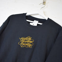 Cash Rules Everything Embroidered Sweatshirt In Black