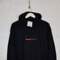 Channel Orange Embroidered Hoodie In Black