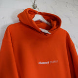 Channel Orange Embroidered Hoodie In Orange
