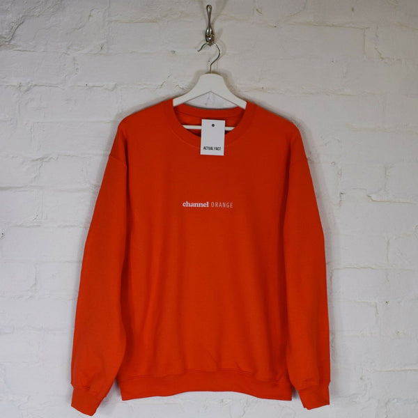 Channel Orange Embroidered Sweatshirt In Orange