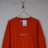 Channel Orange Embroidered Sweatshirt In Orange