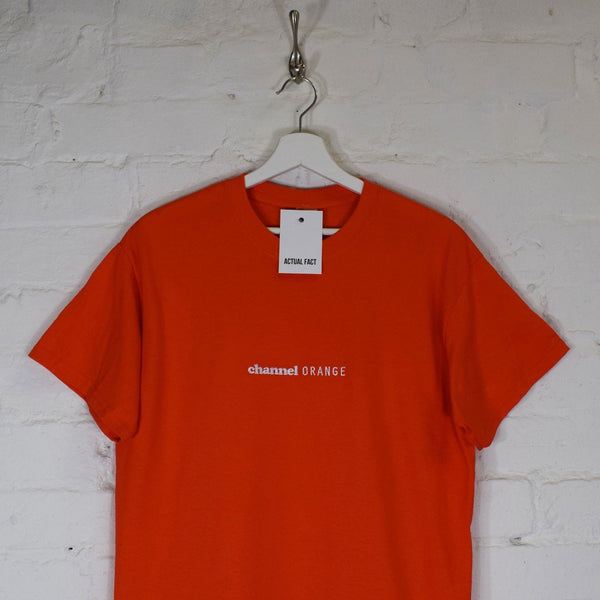 Channel Orange Embroidered Tee In Orange