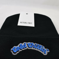 Cold Chillin' Roll Up Beanie In Black