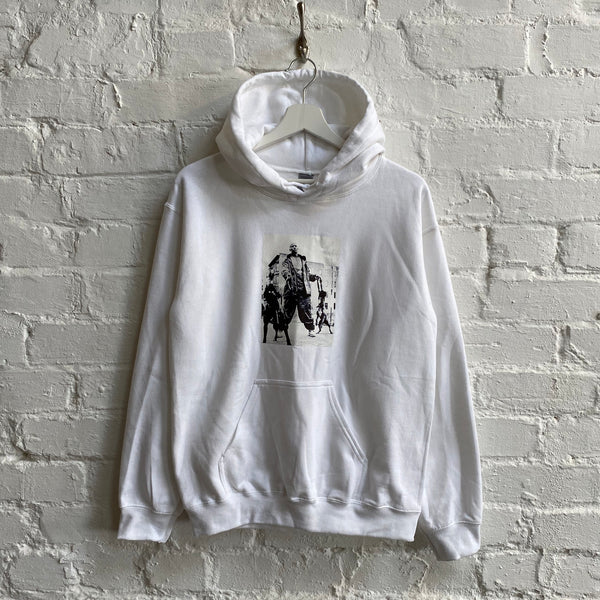 DMX Dogs Printed Hoodie In White