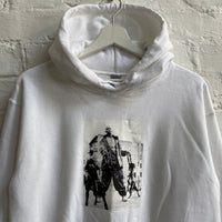 DMX Dogs Printed Hoodie In White