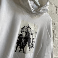 DMX Dogs Printed Hoodie In White