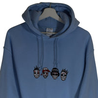 DOTD Rappers Embroidered Hoodie In Sky Blue