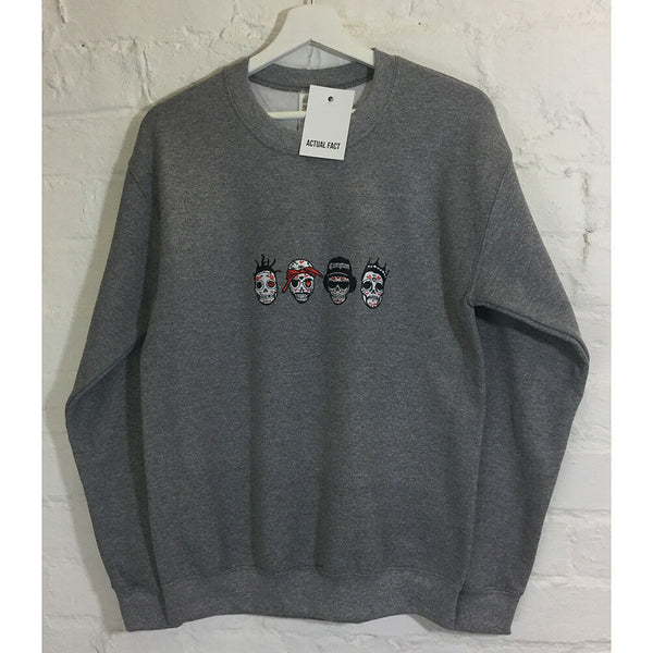DOTD Rappers Embroidered Sweatshirt In Grey