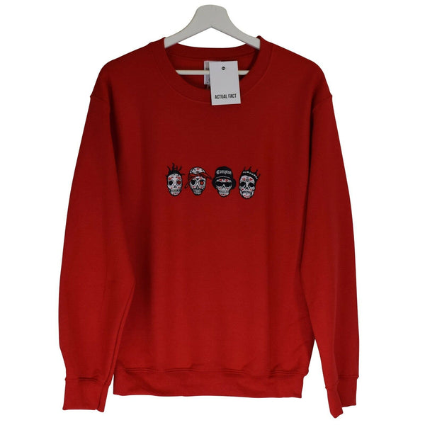 DOTD Rappers Embroidered Sweatshirt In Red