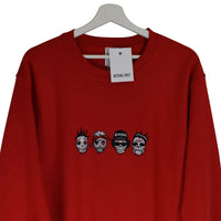 DOTD Rappers Embroidered Sweatshirt In Red