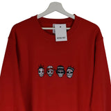 DOTD Rappers Embroidered Sweatshirt In Red