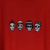 DOTD Rappers Embroidered Sweatshirt In Red