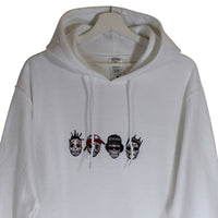 DOTD Rappers Embroidered Hoodie In White