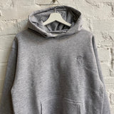 MF Doom Mask Embroidered Hoodie In Grey