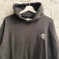 MF Doom Mask Embroidered Hoodie In Black