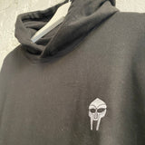 MF Doom Mask Embroidered Hoodie In Black