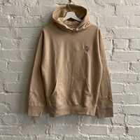 MF Doom Mask Embroidered Hoodie In Sand