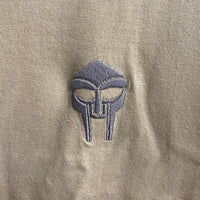 MF Doom Mask Embroidered Tee In Sand