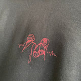 Daft Punk Embroidered Hoodie In Black