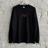 Daft Punk Embroidered Long Sleeve Tee In Black