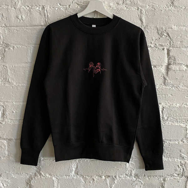 Daft punk on sale embroidered logo sweatshirt