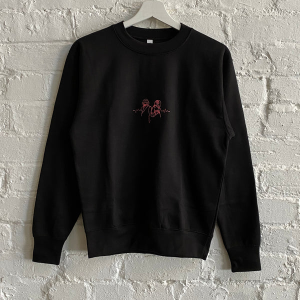 Daft Punk Embroidered Sweatshirt In Black