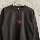 Daft Punk Embroidered Sweatshirt In Black