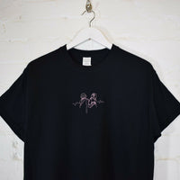 Daft Punk Embroidered Tee In Black