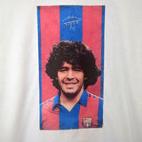 Diego Maradona Printed Long Sleeve Tee In White