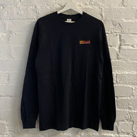 Dilla's Donuts Embroidered Long Sleeve Tee In Black