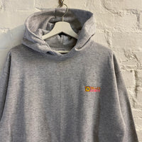 Dilla's Donuts Embroidered Hoodie In Grey