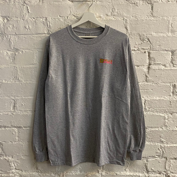 Dilla's Donuts Embroidered Long Sleeve Tee In Grey