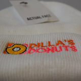 Dilla's Donuts Roll Up Beanie In White