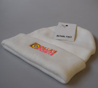 Dilla's Donuts Roll Up Beanie In White