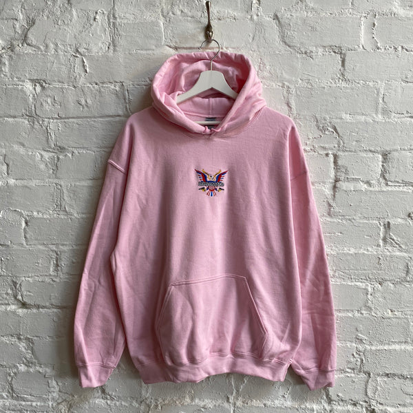 Diplomats Embroidered Hoodie In Pink