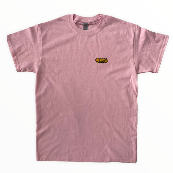MF Doom Bubble Embroidered Tee In Pink