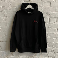 MF Doom Champion Embroidered Hoodie In Black