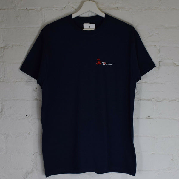MF Doom Champion Embroidered Tee In Navy