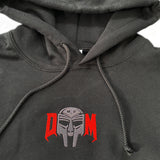 MF Doom DM Embroidered Hoodie In Black