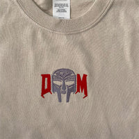 MF Doom DM Embroidered Tee In Sand