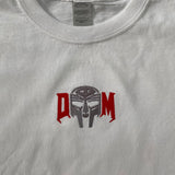 MF Doom DM Embroidered Tee In White