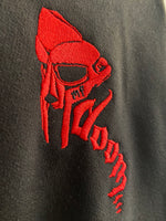 MF Doom Dragon Embroidered Hoodie In Black