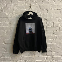MF Doom Steel Mask Printed Hoodie In Black