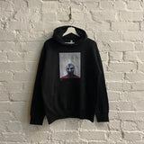 MF Doom Steel Mask Printed Hoodie In Black