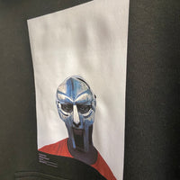 MF Doom Steel Mask Printed Hoodie In Black