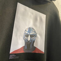 MF Doom Steel Mask Printed Hoodie In Black