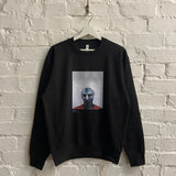 MF Doom Steel Mask Printed Sweatshirt In Black