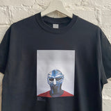 MF Doom Steel Mask Printed Tee In Black